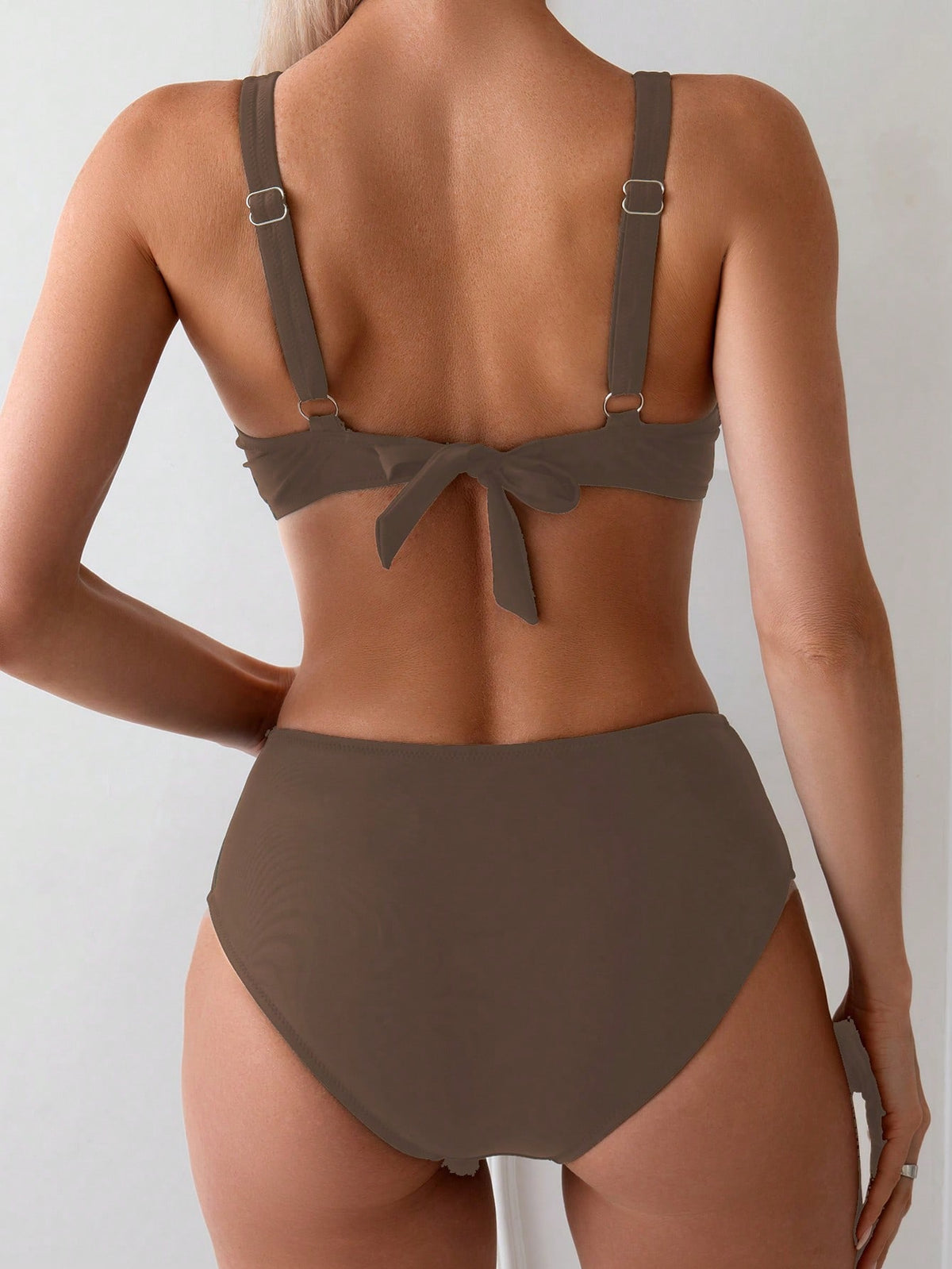 Biquíni Top Transpassado Cintura Alta Com Cinto