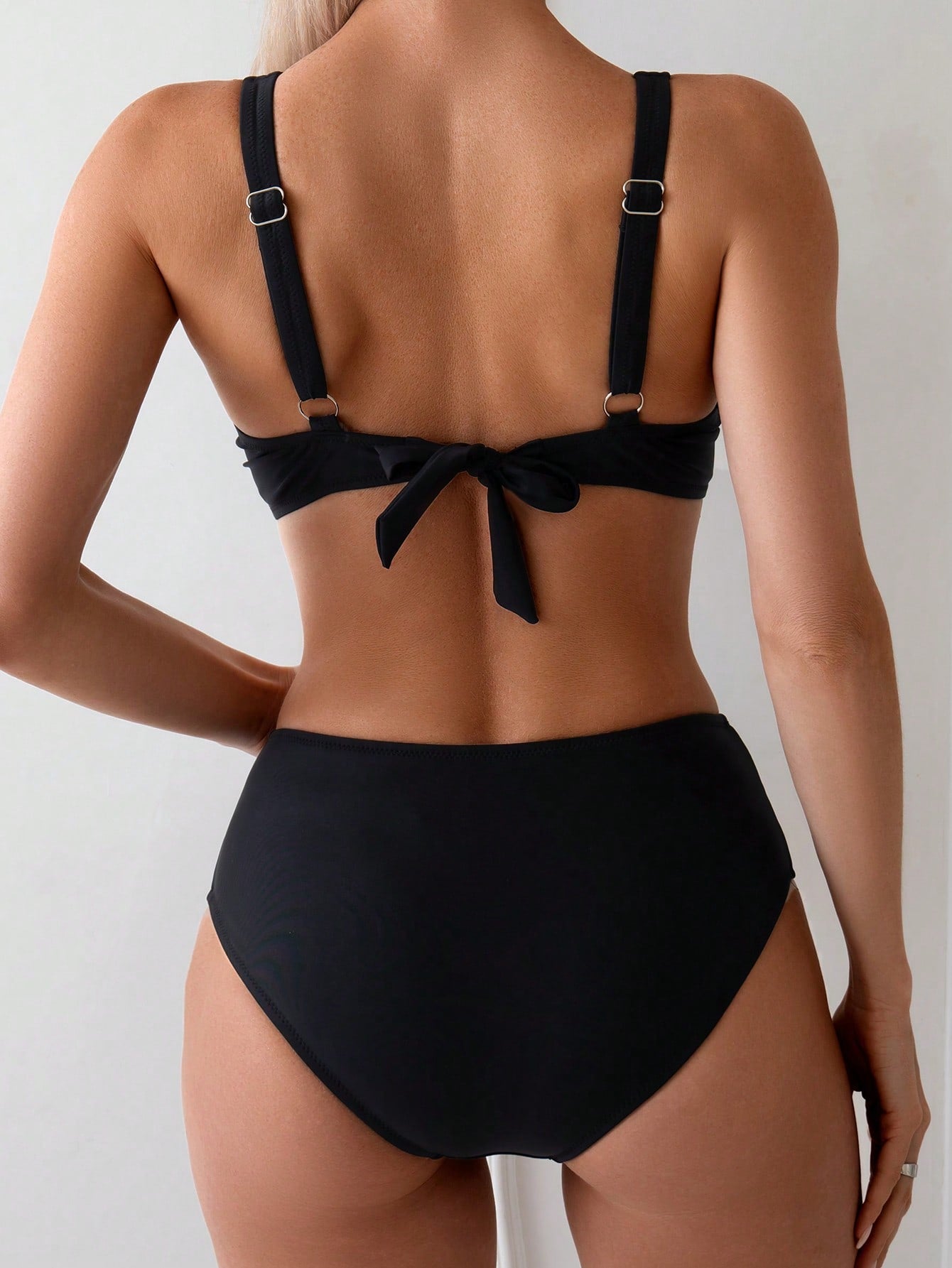 Biquíni Top Transpassado Cintura Alta Com Cinto