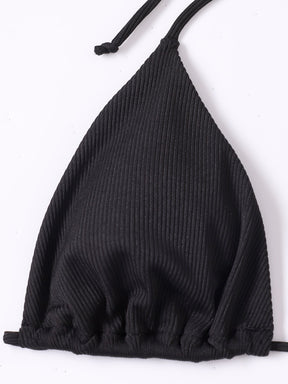 Biquíni Triângulo Tule Transparente Asa Delta