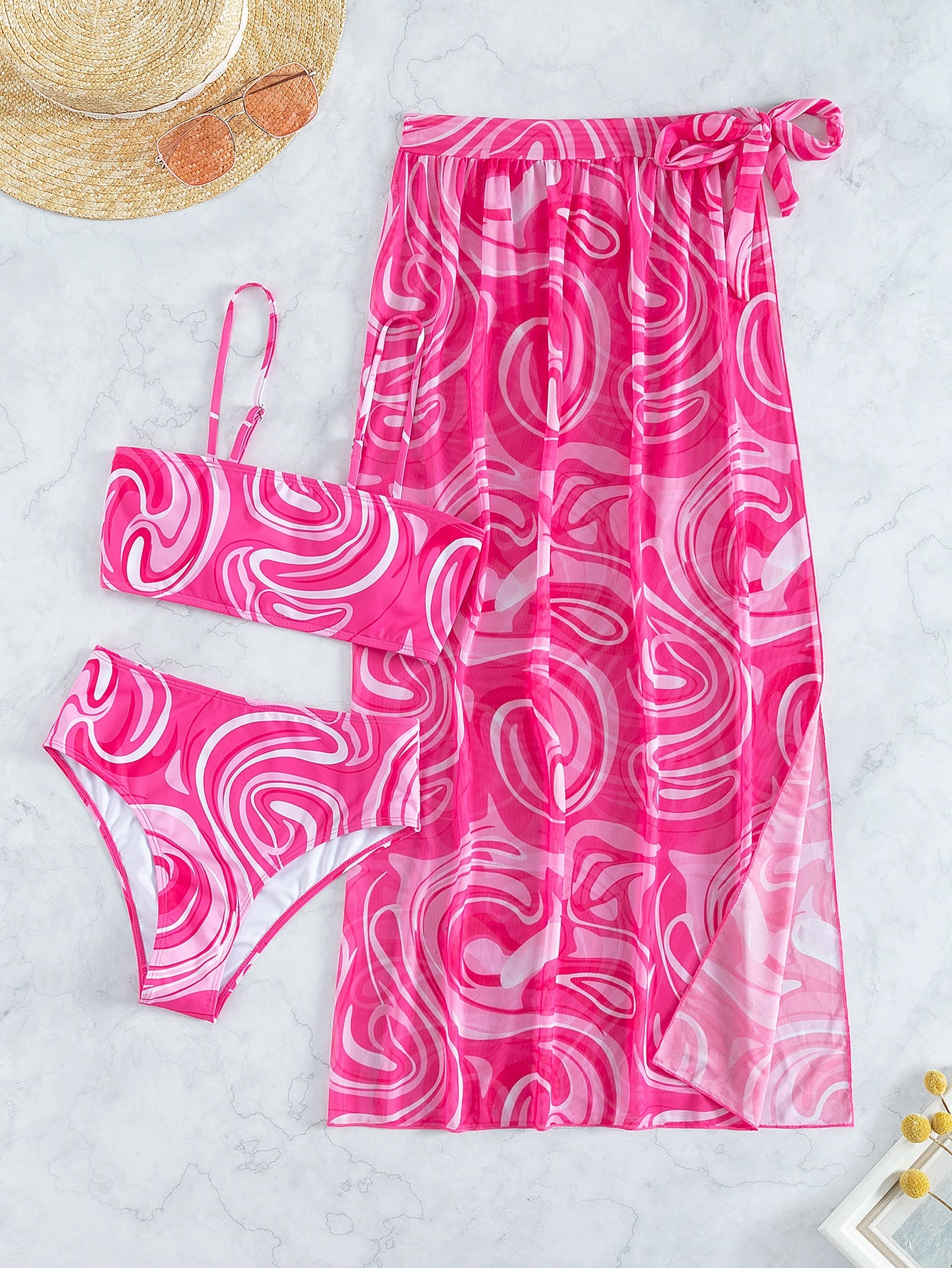 Conjunto Tomara Que Caia Com Pareô Estilo Moderno