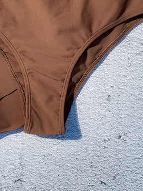 Conjunto Um Ombro Só Com Pareô Assimétrico Elegante