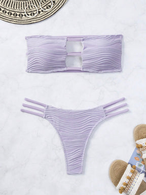 Biquíni Tomara Que Caia Texturizado Com Recortes