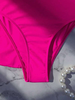 Conjunto Um Ombro Só Com Pareô Assimétrico Elegante