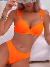 Biquíni Meia Taça Cintura Alta Com Babados