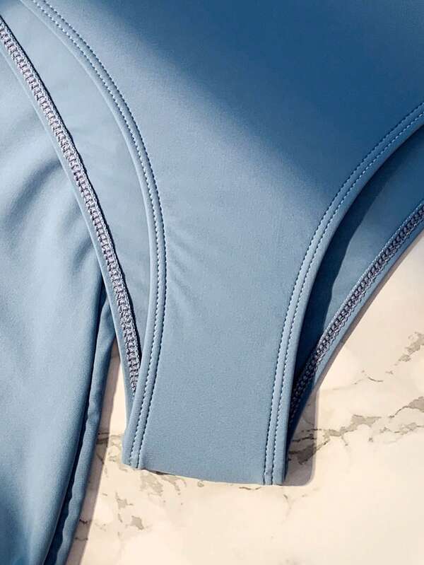 Conjunto Um Ombro Só Com Pareô Assimétrico Elegante