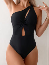 Maiô Um Ombro Só Com Recortes Frontais Elegante