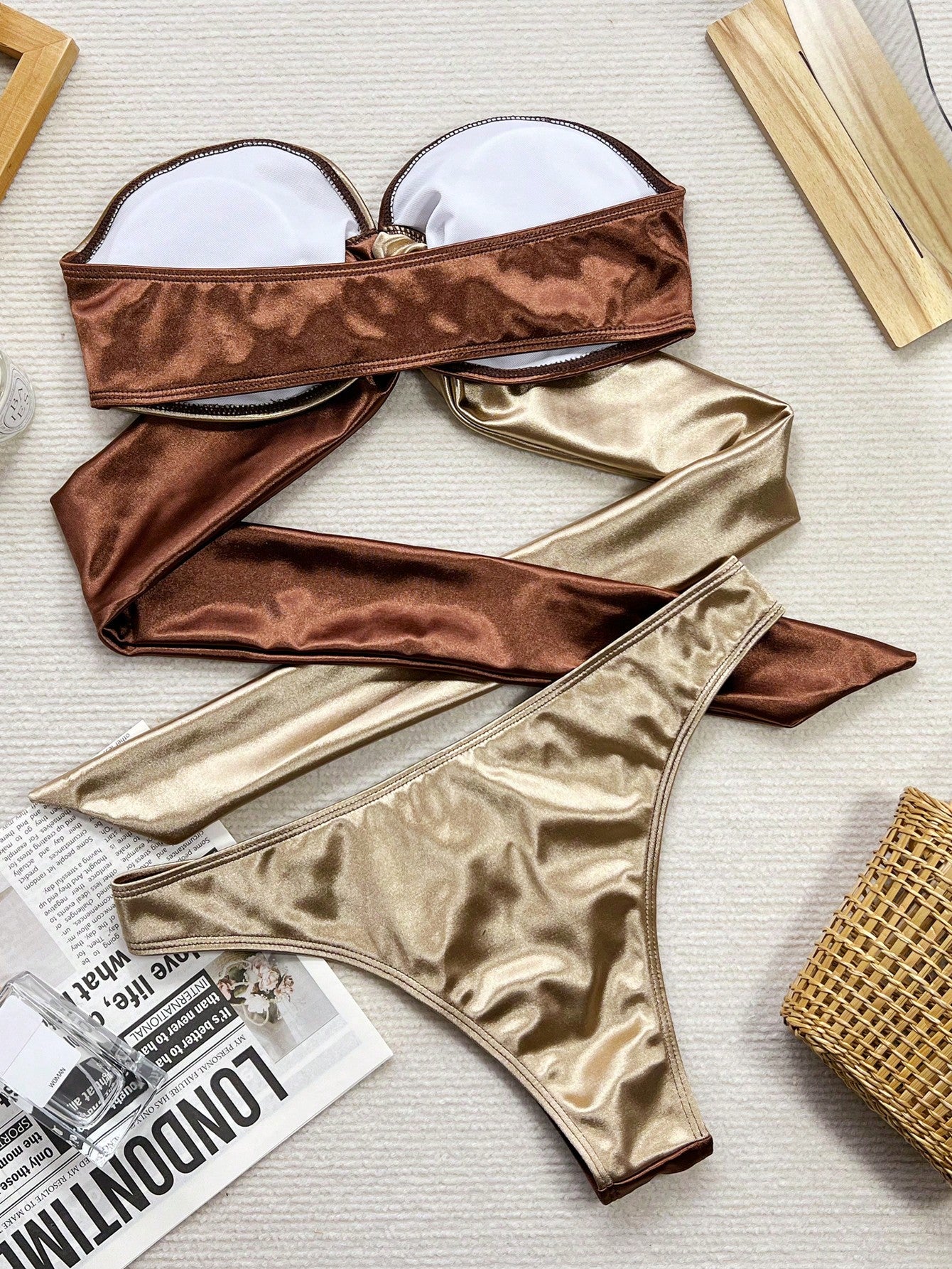 Biquíni Tomara Que Caia Com Argolas Estilo Resort