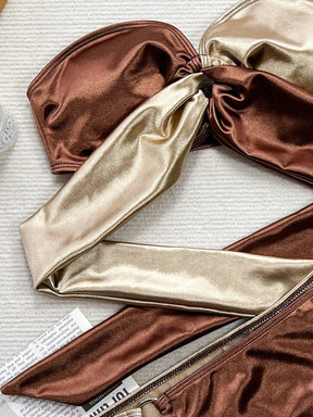 Biquíni Tomara Que Caia Com Argolas Estilo Resort