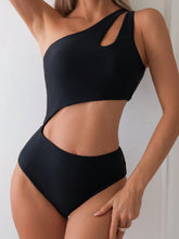 Maiô Assimétrico Com Recorte Na Cintura Estilo Moderno