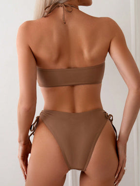 Biquíni Tomara Que Caia Texturizado Com Amarração