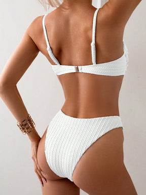 Biquíni Tomara Que Caia Texturizado Com Bojo Removível