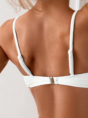 Biquíni Tomara Que Caia Texturizado Com Bojo Removível