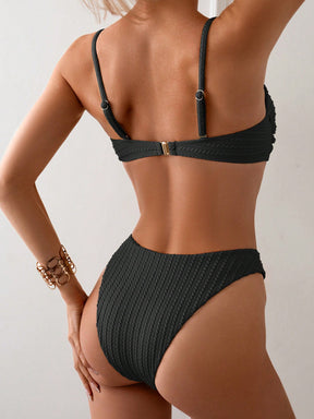 Biquíni Tomara Que Caia Texturizado Com Bojo Removível