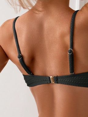 Biquíni Tomara Que Caia Texturizado Com Bojo Removível