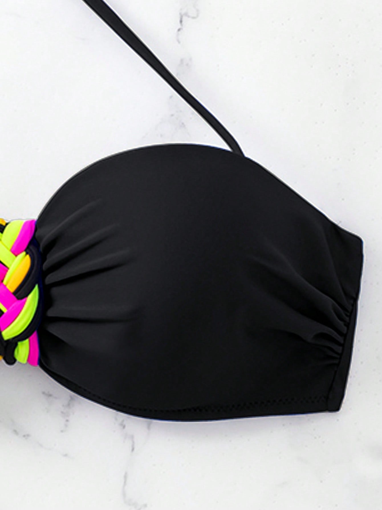 Biquíni Tomara Que Caia Com Detalhe Trançado Lateral