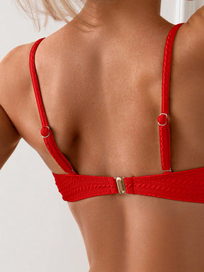 Biquíni Tomara Que Caia Texturizado Com Bojo Removível