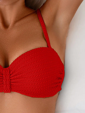 Biquíni Tomara Que Caia Texturizado Com Bojo Removível