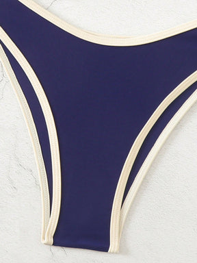 Biquíni Triângulo Com Argola Central Estilo Minimalista