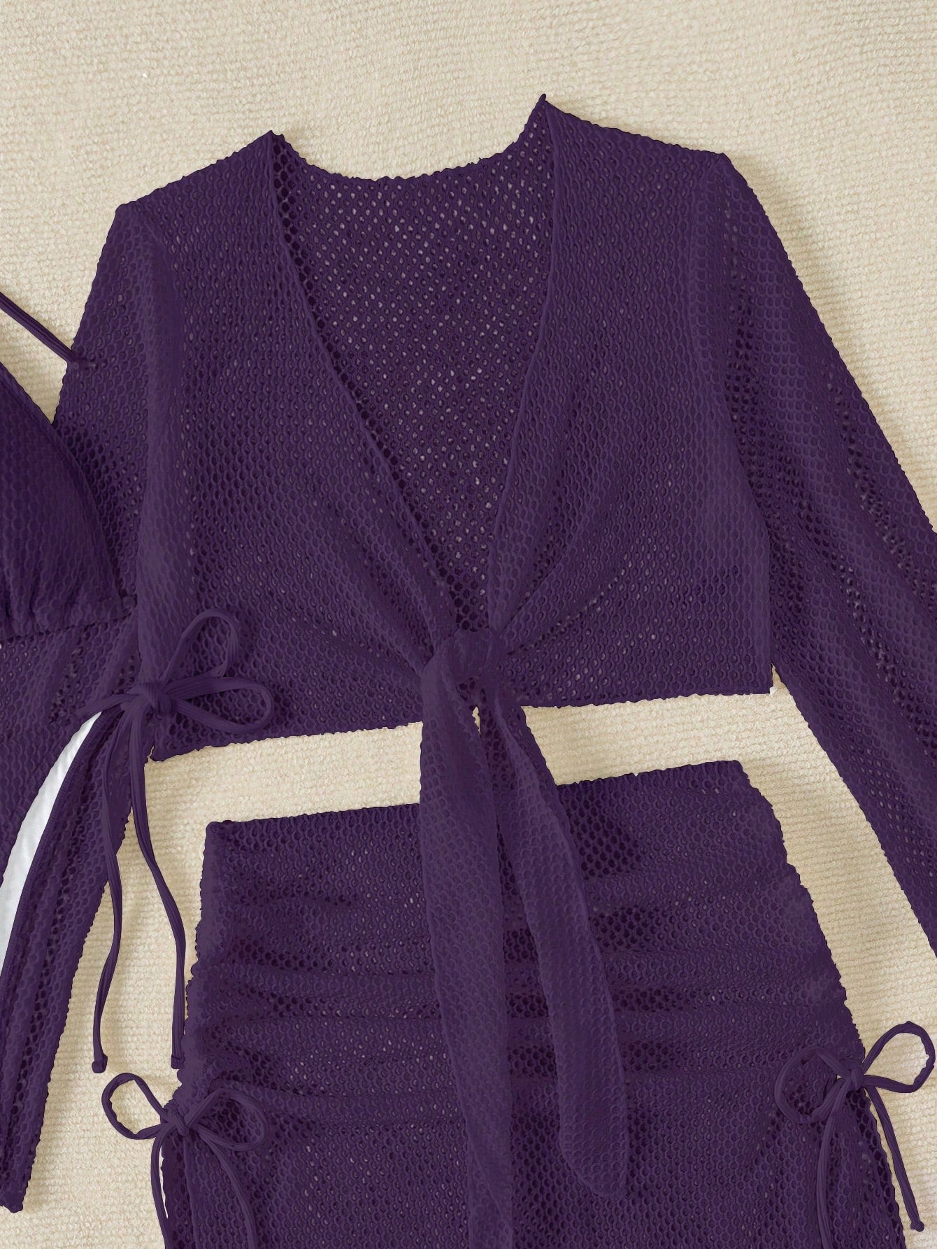 Conjunto Triângulo Com Saia E Blusa Estilo Texturizado