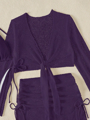 Conjunto Triângulo Com Saia E Blusa Estilo Texturizado