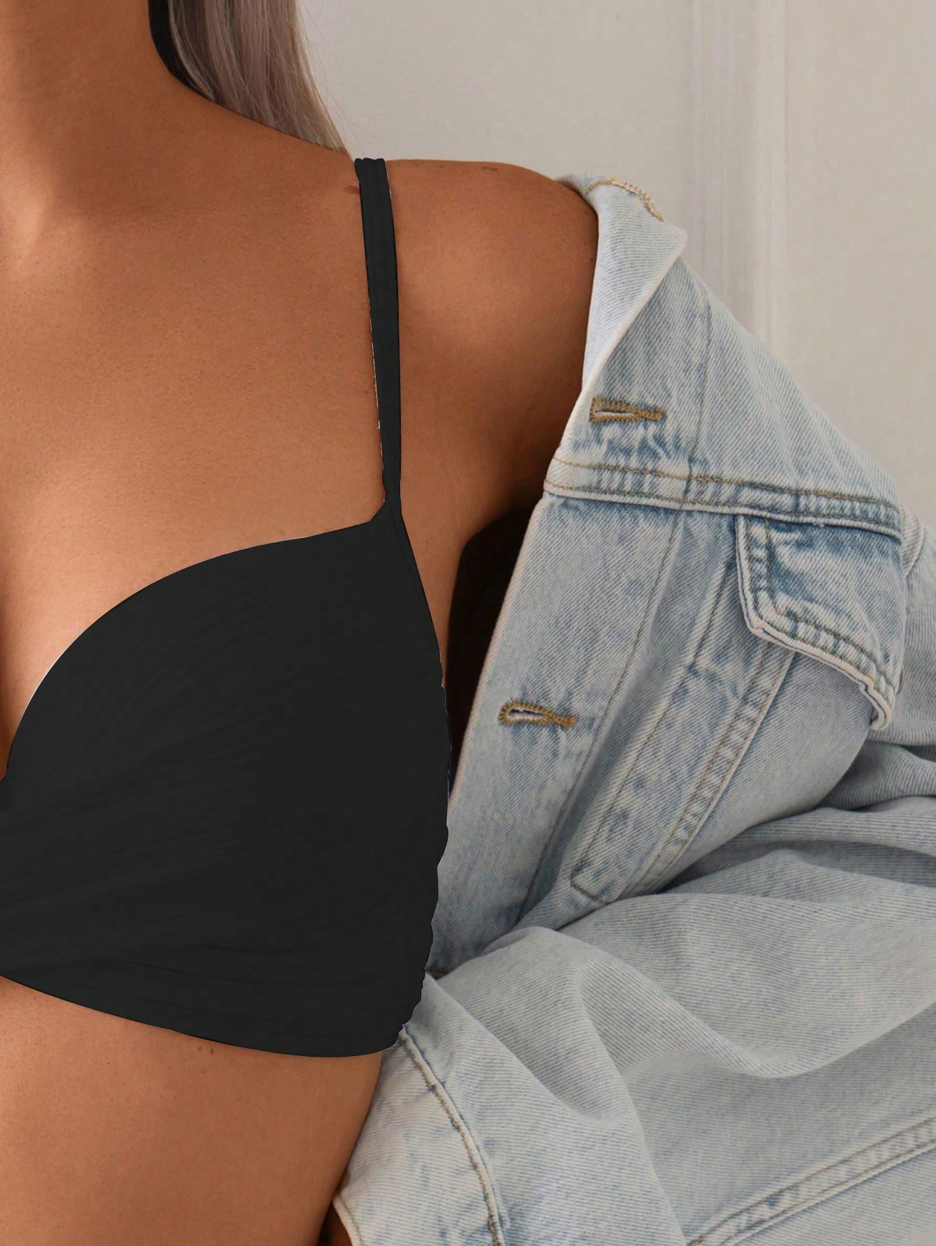 Biquíni Hot Pant Top Drapeado Texturizado