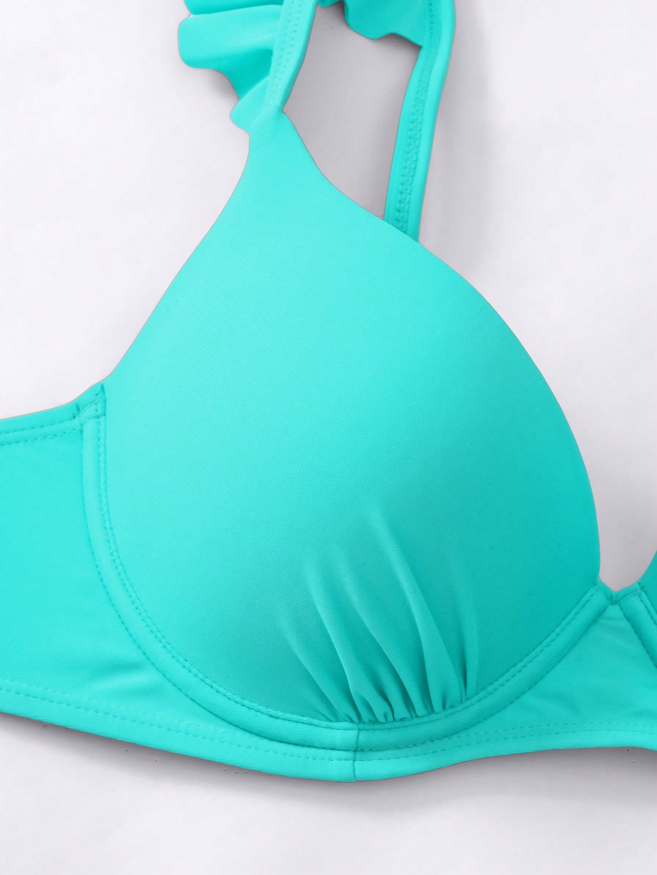 Biquíni Meia Taça Cintura Alta Com Babados