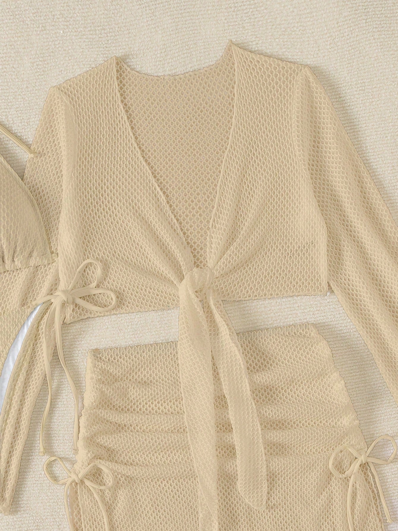 Conjunto Triângulo Com Saia E Blusa Estilo Texturizado