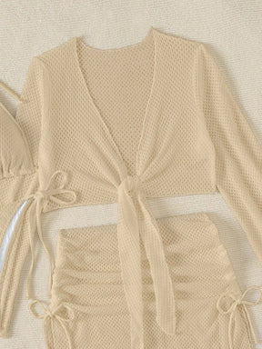 Conjunto Triângulo Com Saia E Blusa Estilo Texturizado