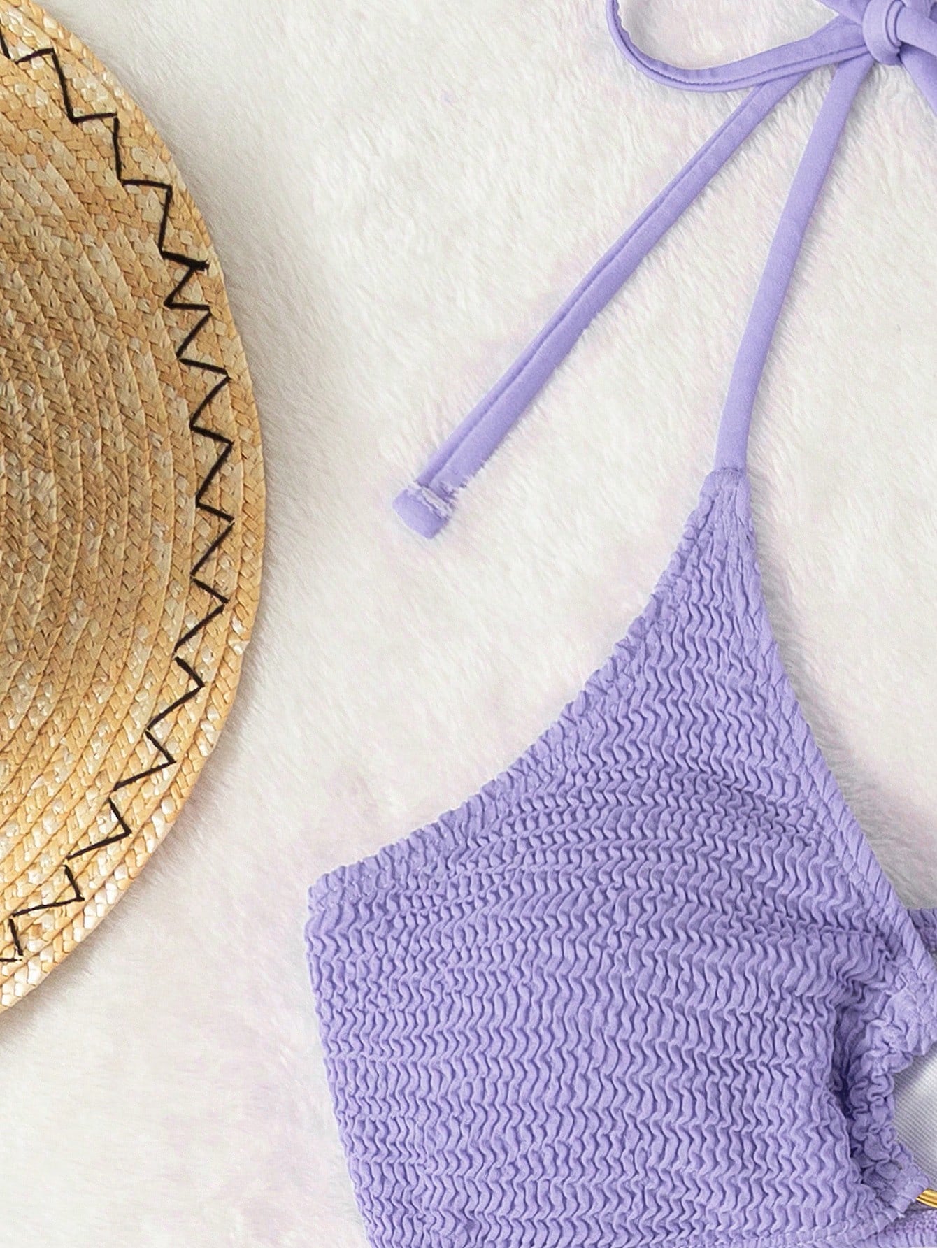 Conjunto Triângulo Texturizado Com Saia Franzida