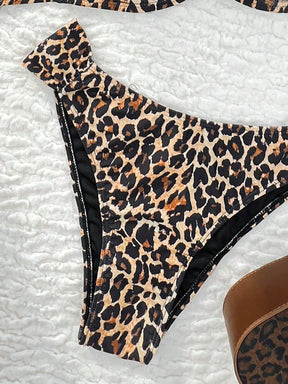 Biquíni Meia Taça Animal Print Com Alças Largas