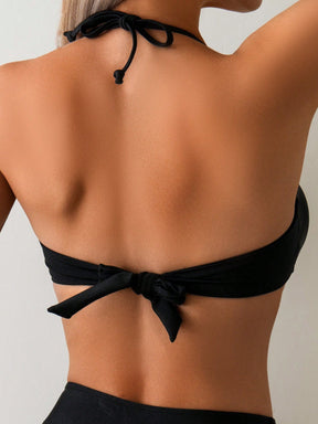 Biquíni Tomara Que Caia Cintura Alta Com Aro Decorativo