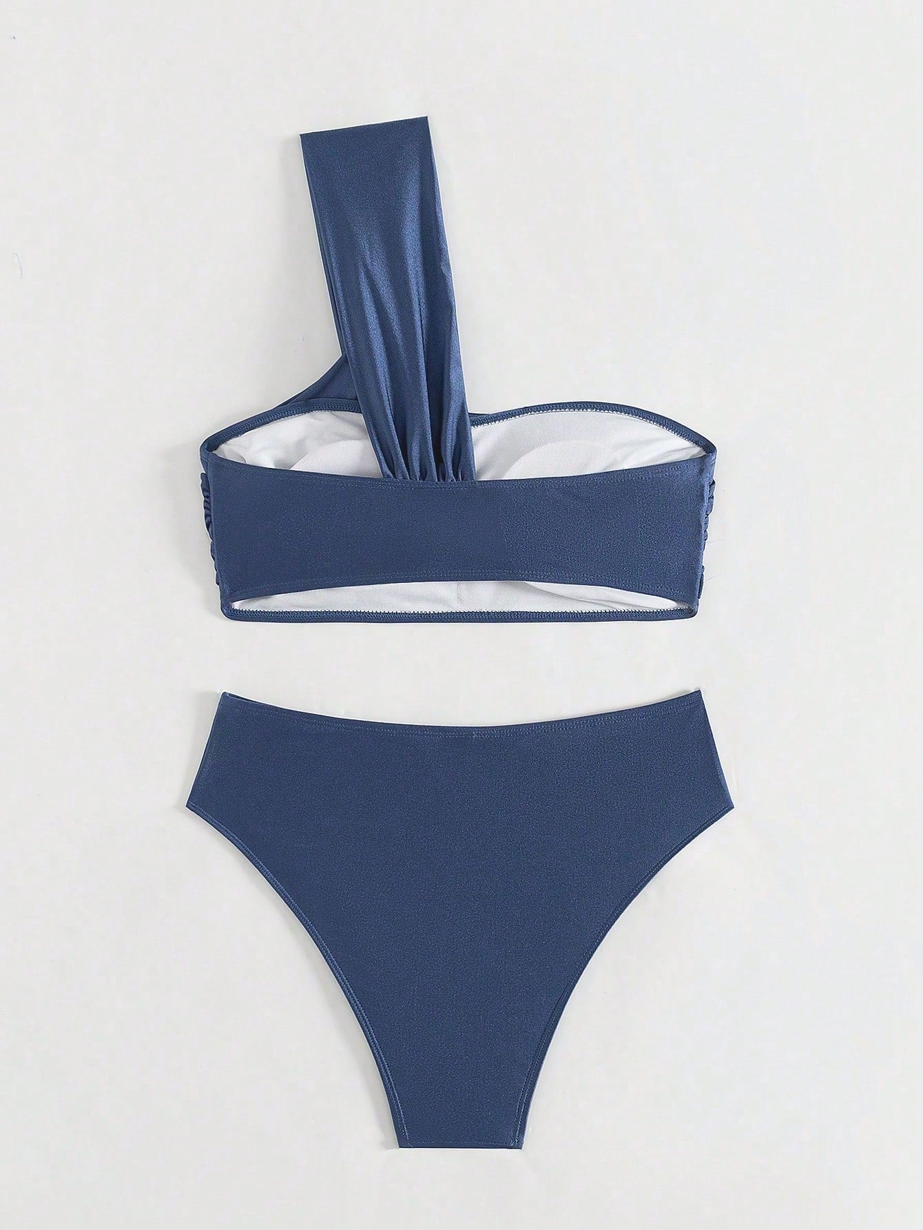 Biquíni Um Ombro Só Hot Pant Top Drapeado