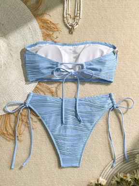 Biquíni Tomara Que Caia Com Conchas E Amarrações