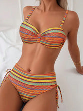 Biquíni Meia Taça Cintura Alta Estampa Étnica