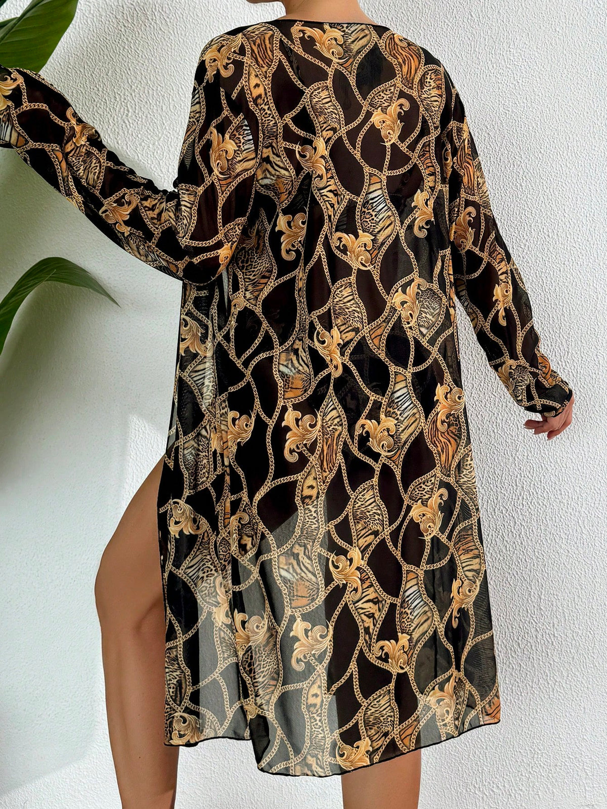 Conjunto Meia Taça Com Kimono Estilo Barroco