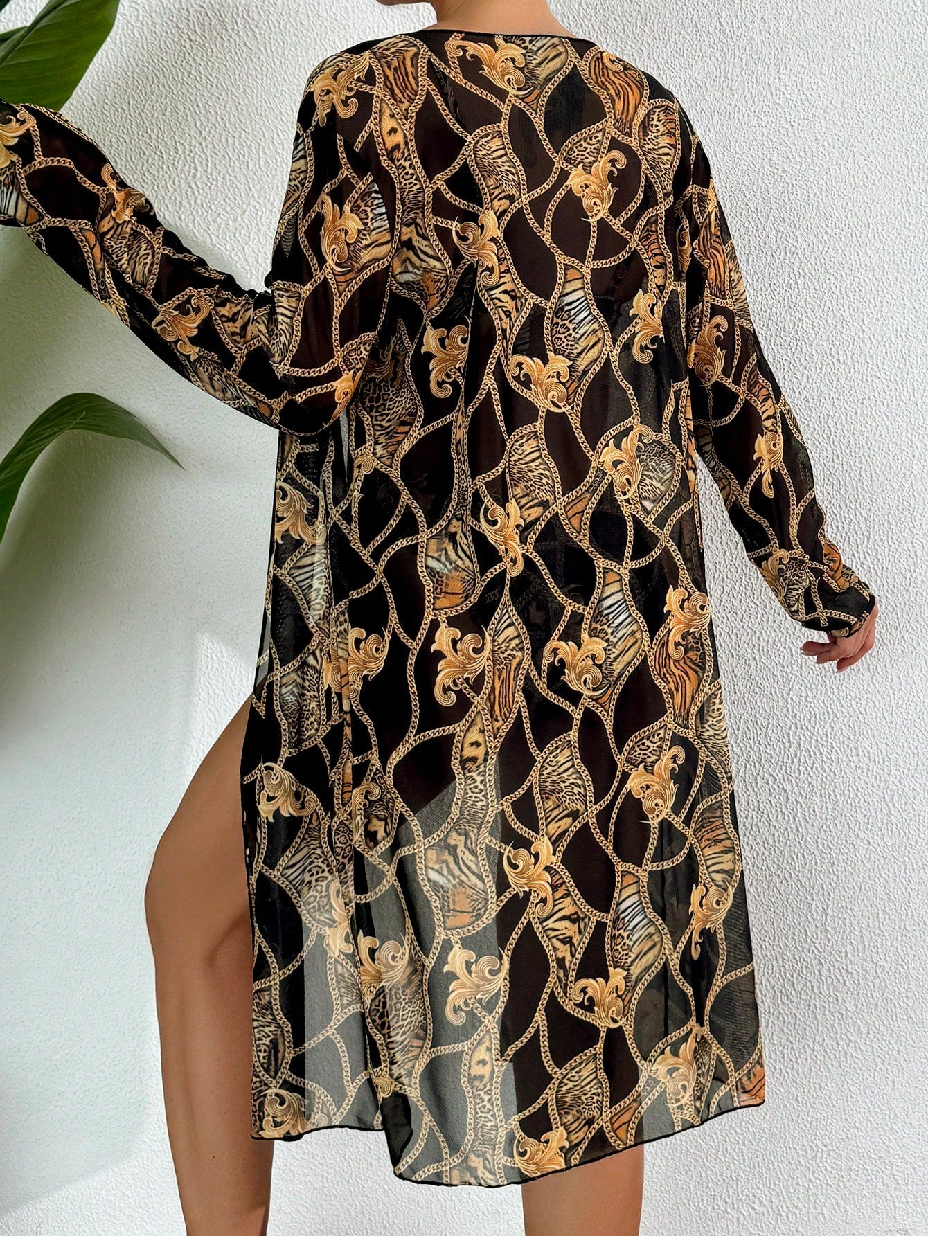 Conjunto Meia Taça Com Kimono Estilo Barroco