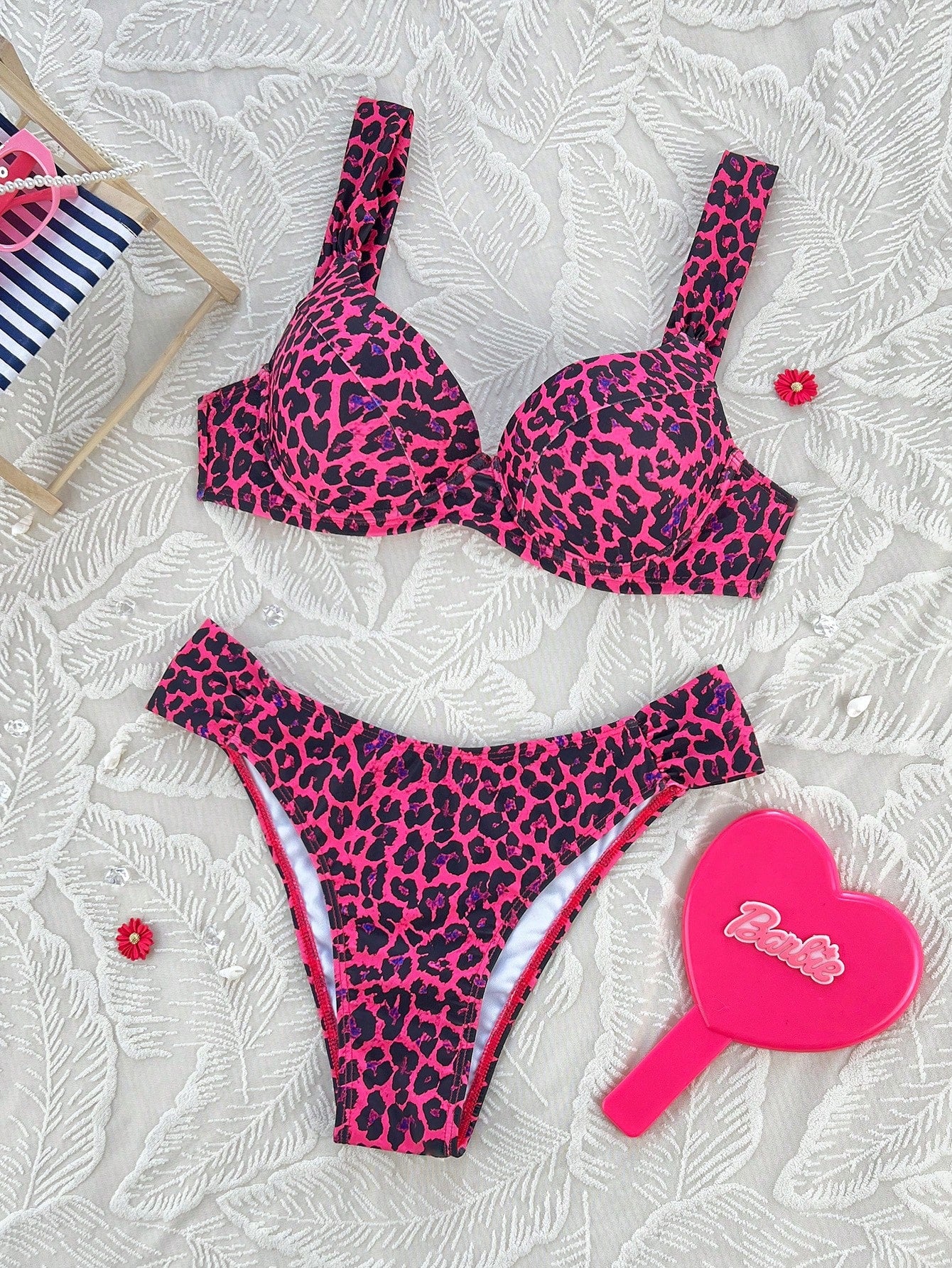 Biquíni Meia Taça Animal Print Com Alças Largas