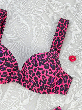 Biquíni Meia Taça Animal Print Com Alças Largas