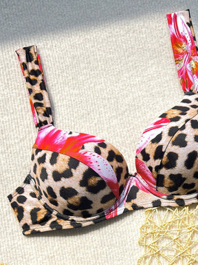 Biquíni Meia Taça Animal Print Com Alças Largas
