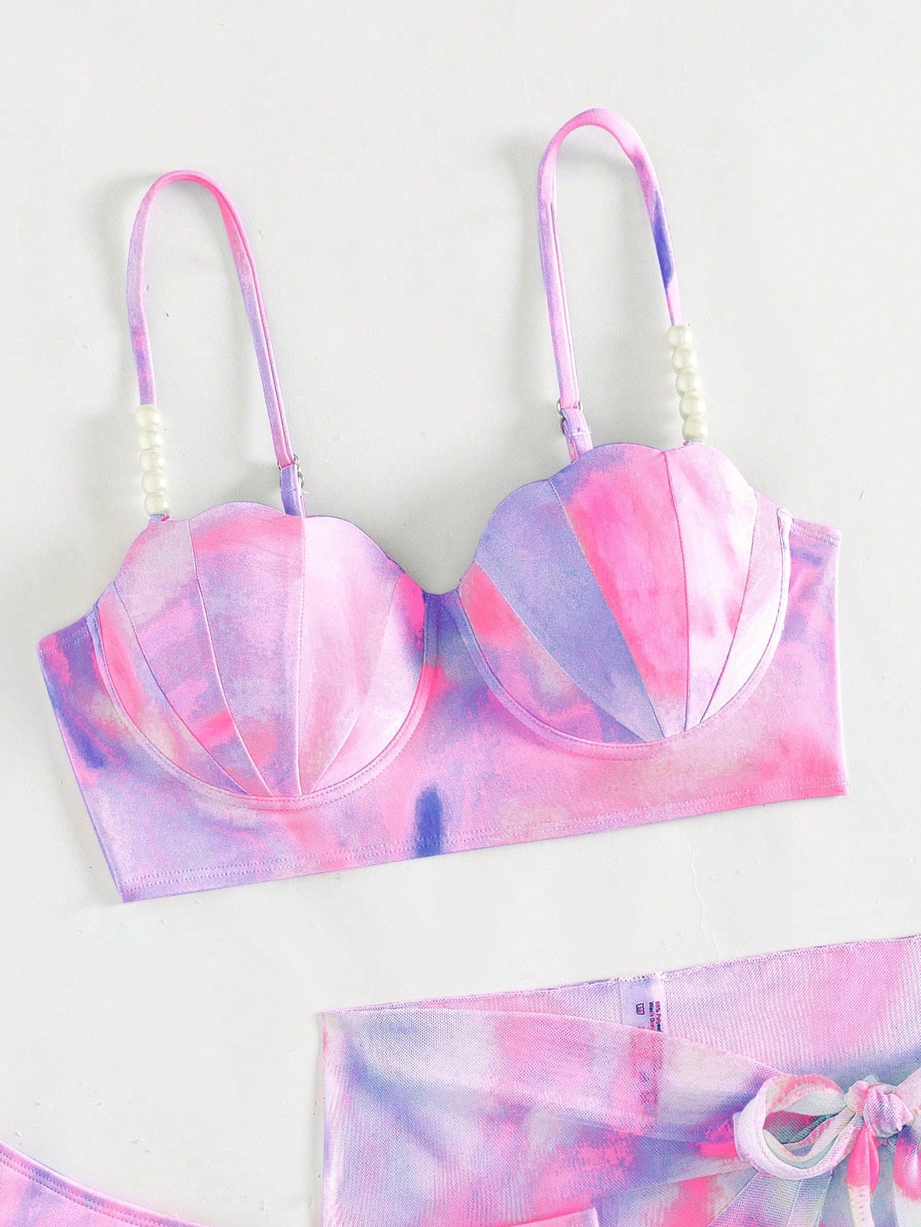 Conjunto Estruturado Com Saia Curta Estilo Tie Dye