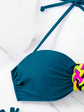 Biquíni Tomara Que Caia Com Detalhe Trançado Lateral