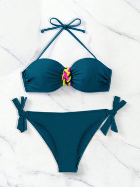 Biquíni Tomara Que Caia Com Detalhe Trançado Lateral