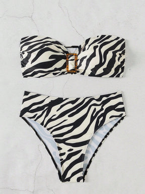 Biquíni Tomara Que Caia Hot Pant Estampa Animal Print