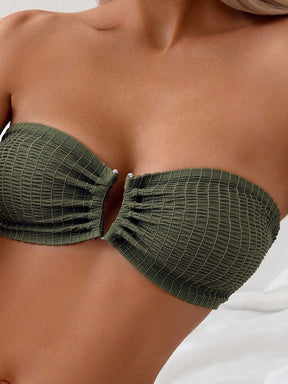 Biquíni Tomara Que Caia Texturizado Com Amarração