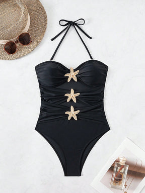 Maiô Tomara Que Caia Com Recortes E Apliques De Estrela