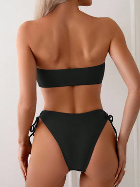Biquíni Tomara Que Caia Texturizado Com Amarração