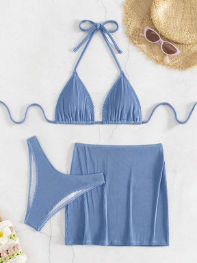 Conjunto Triângulo Com Saia Reta Estilo Minimalista